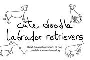 Cute Doodle Labrador Retrievers, an Illustration by Liz Pengilley Studio (Thumbnail 1 of 4)
