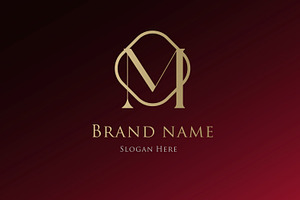 Luxury M Abstract Logo