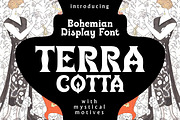 Terra Cotta - Bohemian Display Font, a Serif Font by Struvictory.art (Thumbnail 1 of 9)