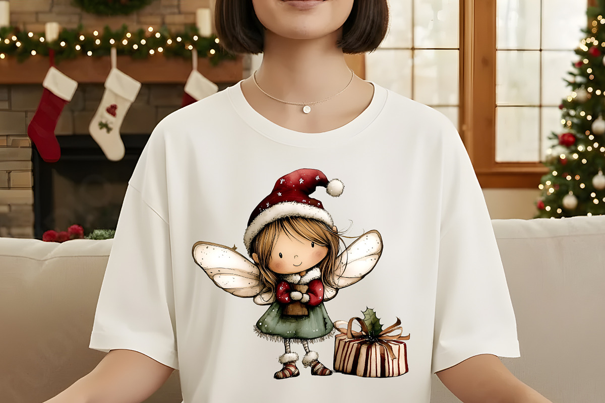 Christmas Whimsical Fairy Clipart, an Illustration by Designworld (Photo 4 of 6)
