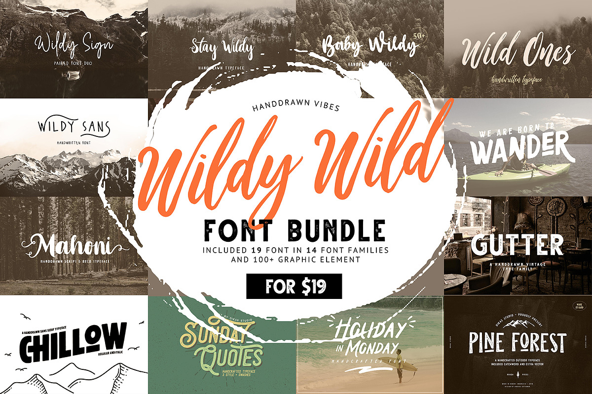 Wildy Wild Font Bundle!