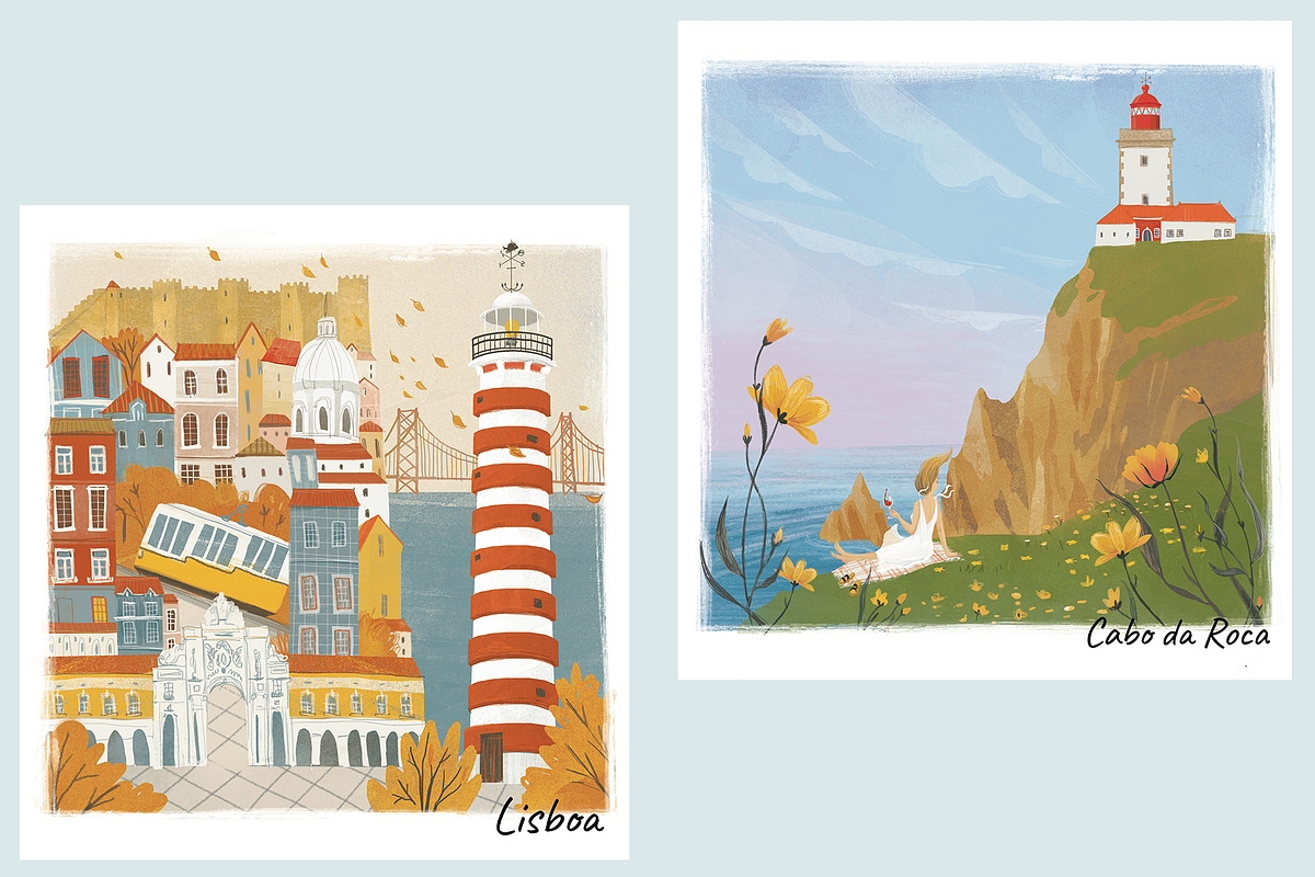Portuguese city lighthouses., an Object Illustration by Dashnpro (Photo 4 of 6)