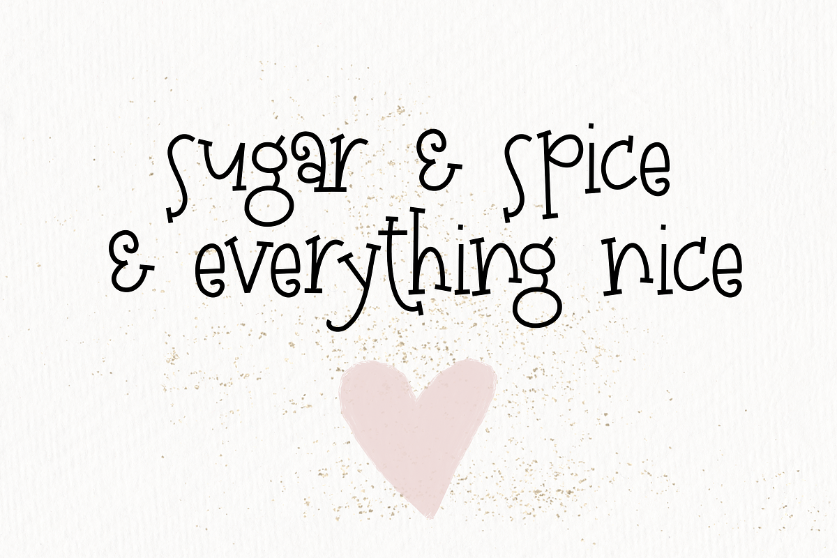 Sugar and Nutmeg - Handwritten Font preview 4