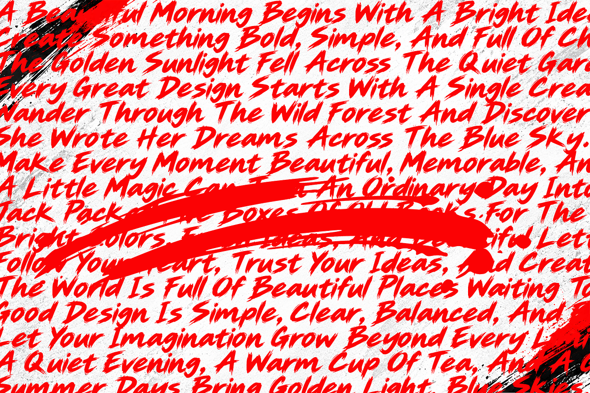 WICKED MOTION – Bold Brush Font, a Handwritten Font by cocodesign (Photo 9 of 9)