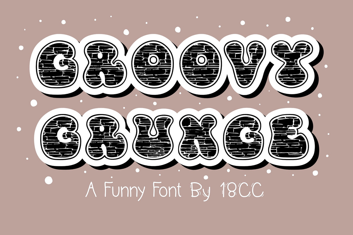 Groovy Grunge OTF, a Symbol Font by DREAMs Soul G. (Photo 1 of 5)