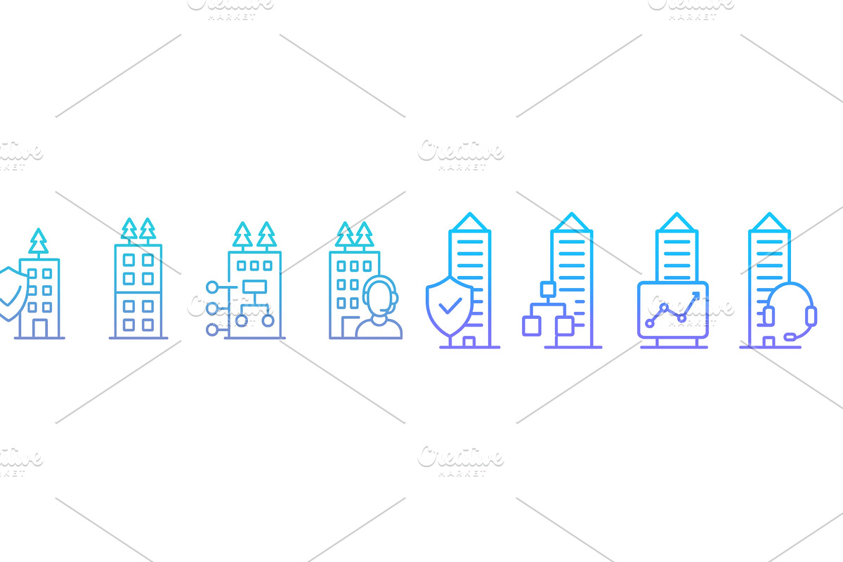 Icons representing business, a Person Illustration by ZinetroN