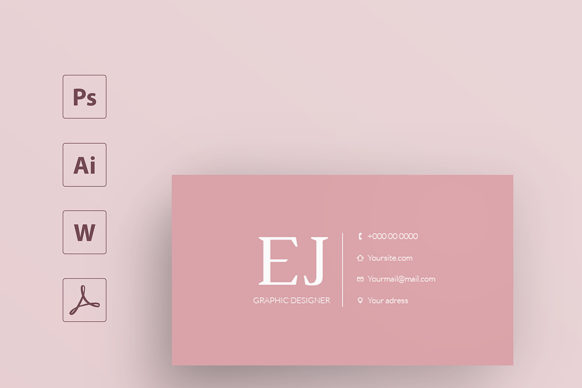 Marble business card template, a Card Template by MH Design Template (Photo 4 of 4)