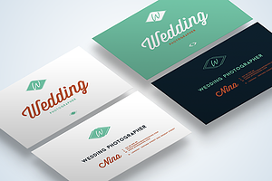 Wedding Business Cards Mock-Up