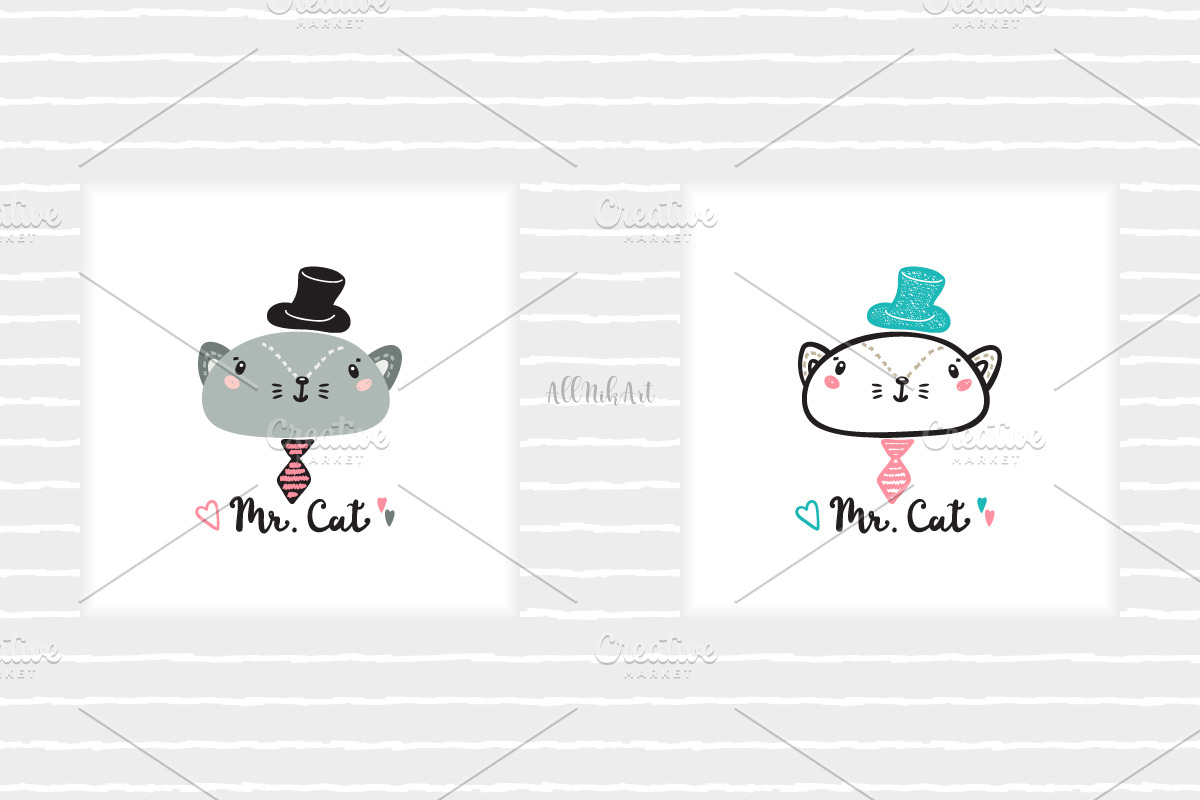 Cute Animal Illustrations & Patterns, a Pattern Graphic by AllNikArt (Photo 5 of 15)