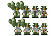 St Patrick gnomes clipart png, an Illustration by KupalinaArt (Thumbnail 5 of 5)