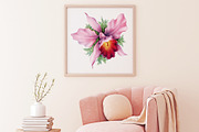 Vintage Pink Floral Boutique Clipart, a Seasonal Illustration by Patterns for Dessert (Thumbnail 3 of 5)