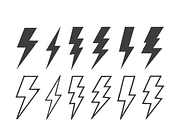 Dynamic Thunderbolt Patterns, a Texture Illustration by CarWrap design (Thumbnail 3 of 4)