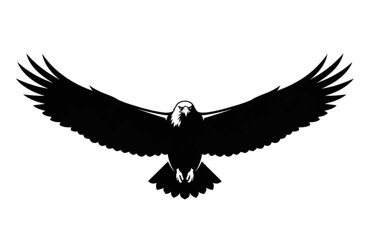50 Flying Eagle Silhouette Vector Bu, an Illustration by Designs_River (Photo 4 of 51)