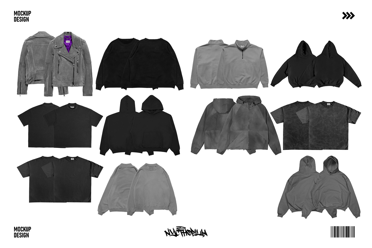 Streetwear Realistic Clothing Mockup, a Hoody Mockup by NYCTHOPILIA STUDIO (Photo 6 of 6)