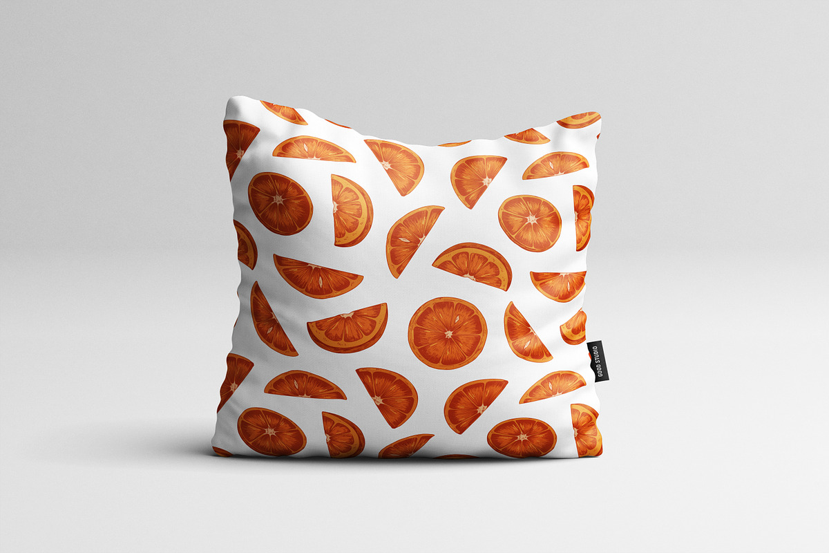 Orange fruit seamless patterns, a Pattern Graphic by Good Studio (Photo 6 of 6)