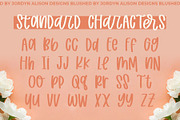 Blushed, Thick Marker Font, a Handwritten Font by Jordyn Alison Designs (Thumbnail 2 of 8)