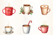 Holiday Cup of Coffee Clipar, an Illustration by CrexoraLab (Thumbnail 4 of 5)