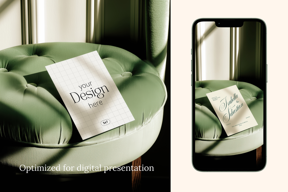 Velvet Vintage 5x7 Invitation Mockup, a Product Mockup by Serenefeeling (Photo 5 of 6)