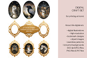 Golden Winter Forest Craft Set, a Decorative Illustration by The Dutch Lady Designs (Thumbnail 4 of 10)