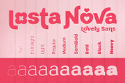 Losta Nova - Lovely Sans Serif, a Sans Serif Font by creativemedialab (Thumbnail 9 of 19)