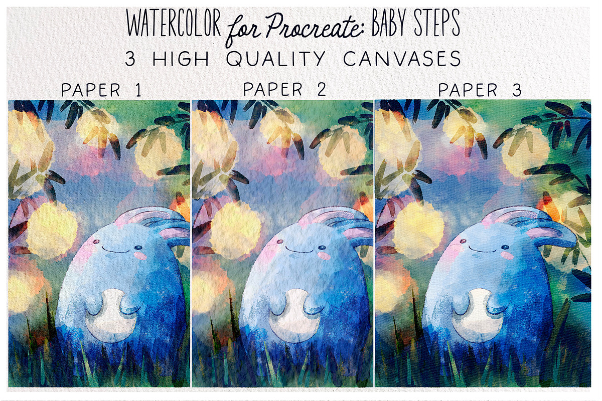 Baby Steps: Procreate Watercolor Set, a Brush Add-On by BooStudio (Photo 2 of 10)