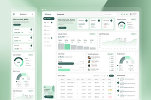 Sales Admin Dashboard UI Figma, an UI Kit Template by peterdraw