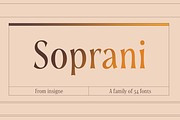 Soprani, a Sans Serif Font by insigne (Thumbnail 1 of 5)