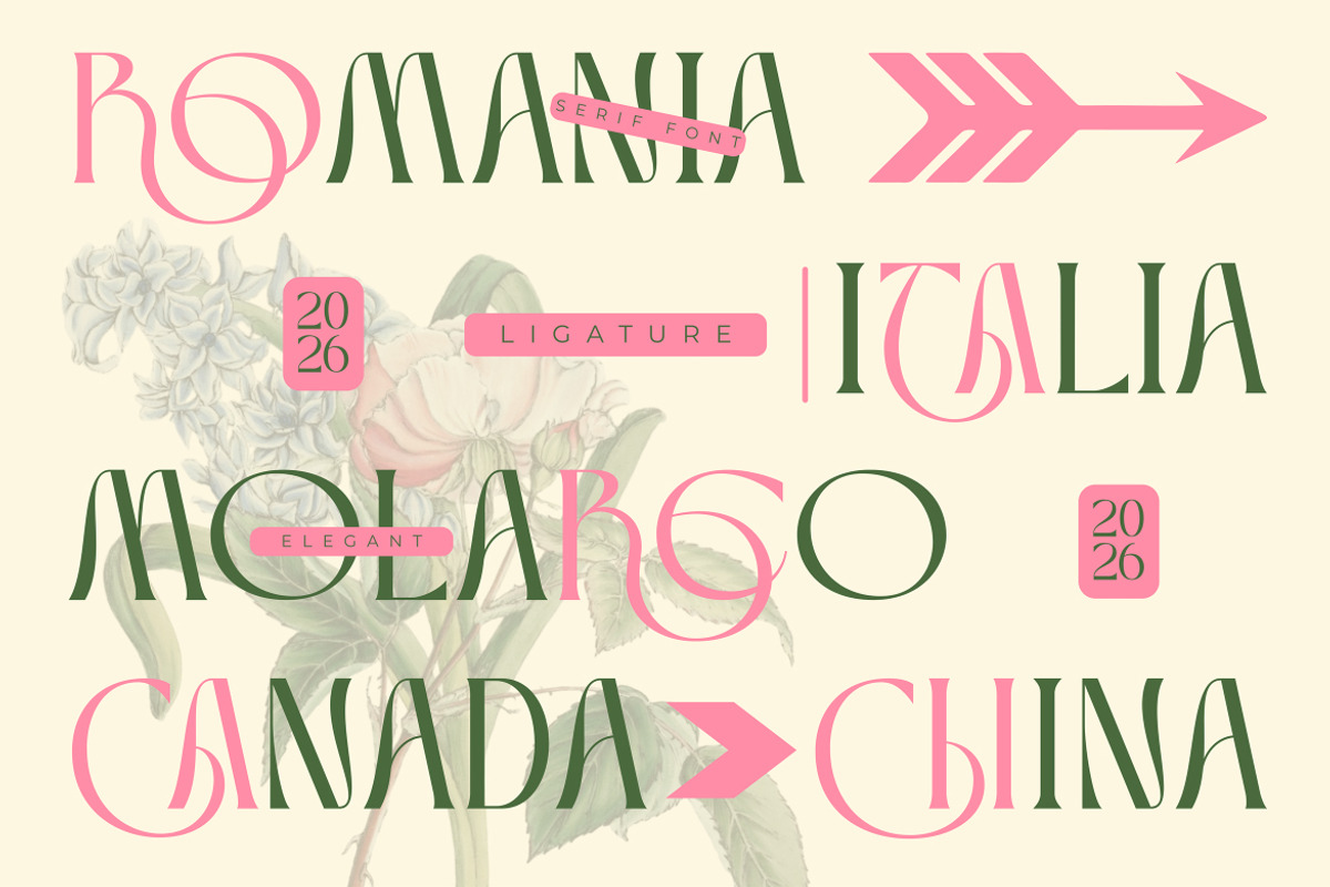Rosetic - Luxury Wedding Font, a Serif Font by kangfont Studio (Photo 4 of 10)