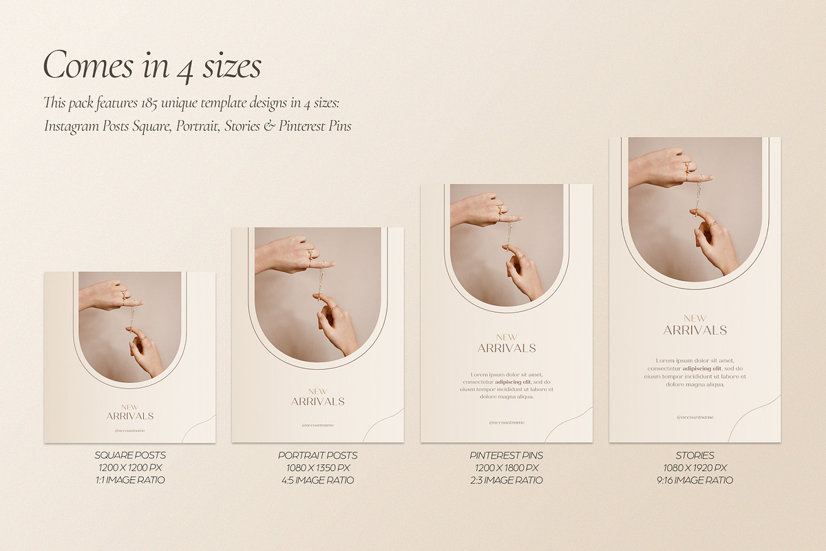 Jewelry Social Media Kit CANVA, a Social Media Template by Wildnun Studio (Photo 3 of 27)