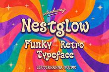 Nestglow Retro Wave Funky Font