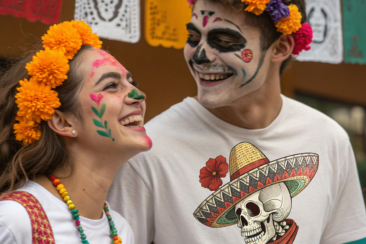 Seamless Pattern Day of the Dead, a Pattern Graphic by Designs by Helen Trupak (Photo 6 of 12)