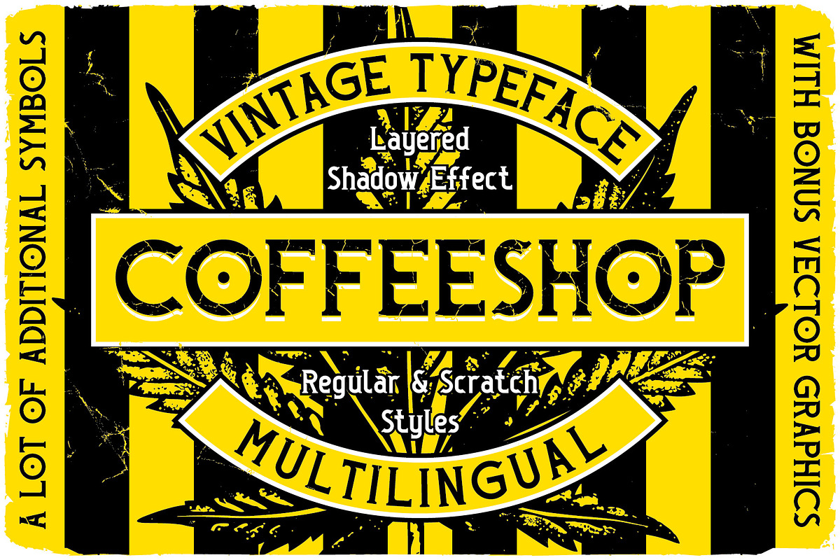 Coffeeshop Label Font, a Blackletter Font by VozzyStock (Photo 1 of 7)