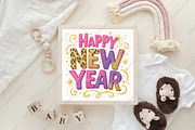 Happy New Year Leopard PNG, an Illustration by CraftArtStudio (Thumbnail 4 of 4)