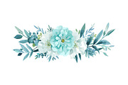 Elegant Watercolor Floral Border Set, an Object Graphic by Designs_River (Thumbnail 3 of 13)
