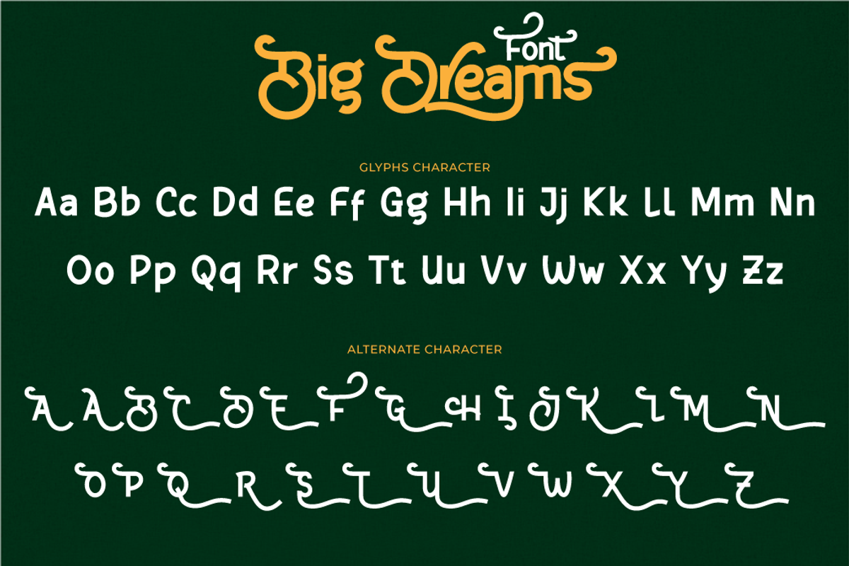 Big Dreams, a Sans Serif Font by twinstd (Photo 9 of 13)