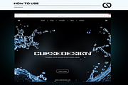 Water Splash Overlays, a Texture Graphic by Cursedesign (Thumbnail 5 of 5)