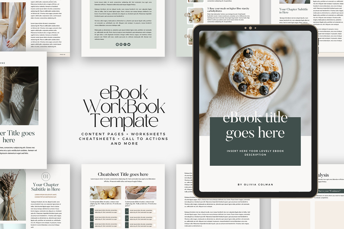 Canva Wellness Ebook WorkBook Kathy