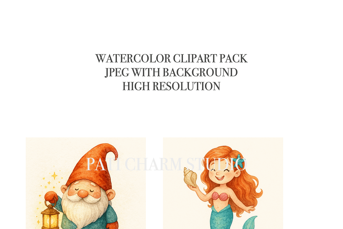 Magical Clipart Set, a Decorative Illustration by Pati Charm Studio (Photo 5 of 8)