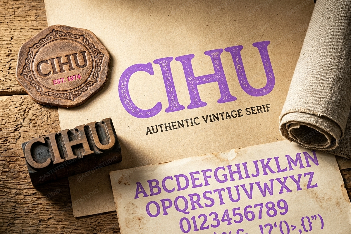 Cihu - Modern Elegant Serif, a Serif Font by Astuti Studio (Photo 9 of 25)