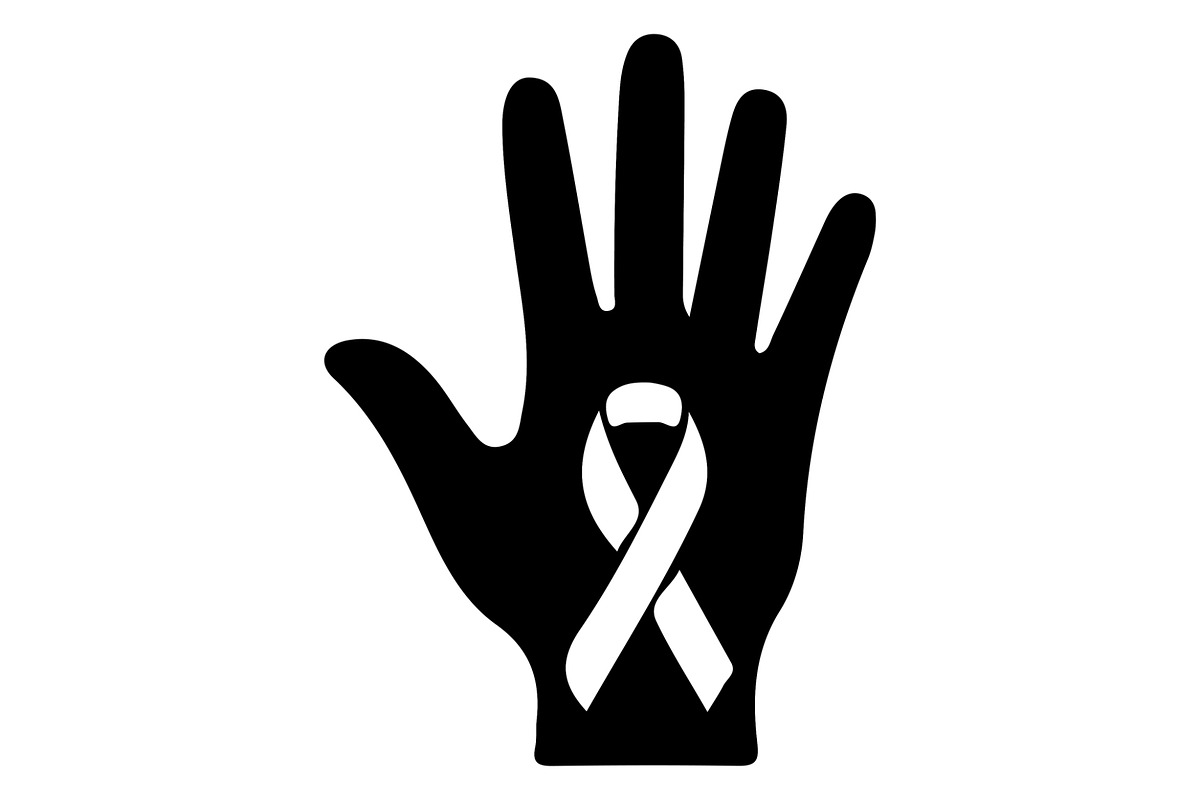 Cancer Awareness Black Ribbon Icon, a Healthcare Illustration by Designer_Momina (Photo 7 of 16)