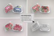 Clear Square Clamshell Mockups, a Packaging Mockup by INCDesign (Thumbnail 2 of 11)