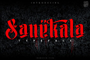 Sanekala Typeface, a Blackletter Font by inumocca_type (Thumbnail 1 of 7)