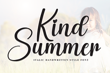 Kind Summer | Script Font