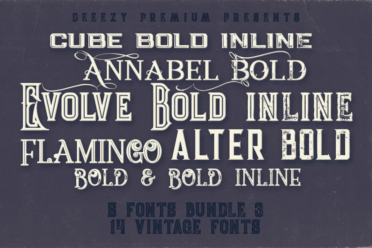 5 Fonts Bundle 3