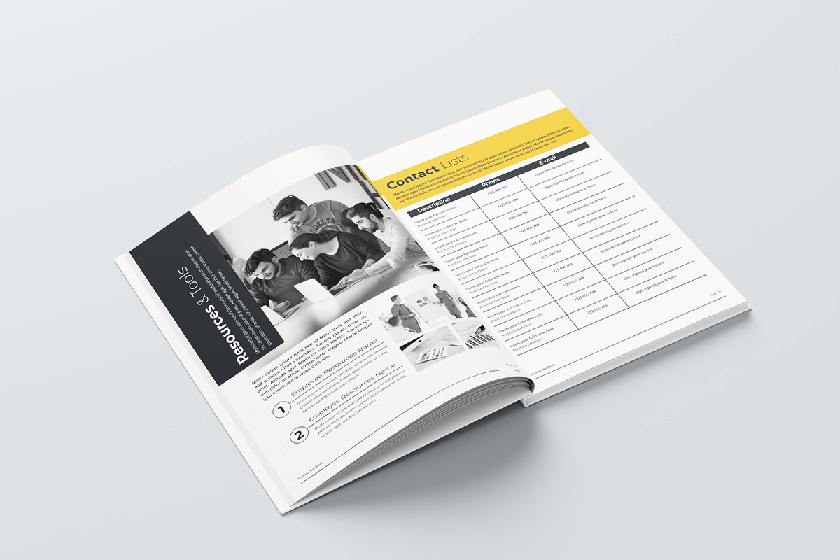 HR / Employee Handbook, a Brochure Template by obayes (Photo 17 of 18)