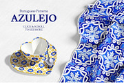 Portuguese Azulejos Tiles & Patterns, a Pattern Graphic by ilonitta (Thumbnail 7 of 17)