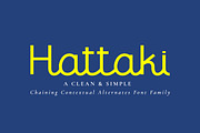 Hattaki - a Clean and Simple Font, a Script Font by Fontcastle (Thumbnail 1 of 8)