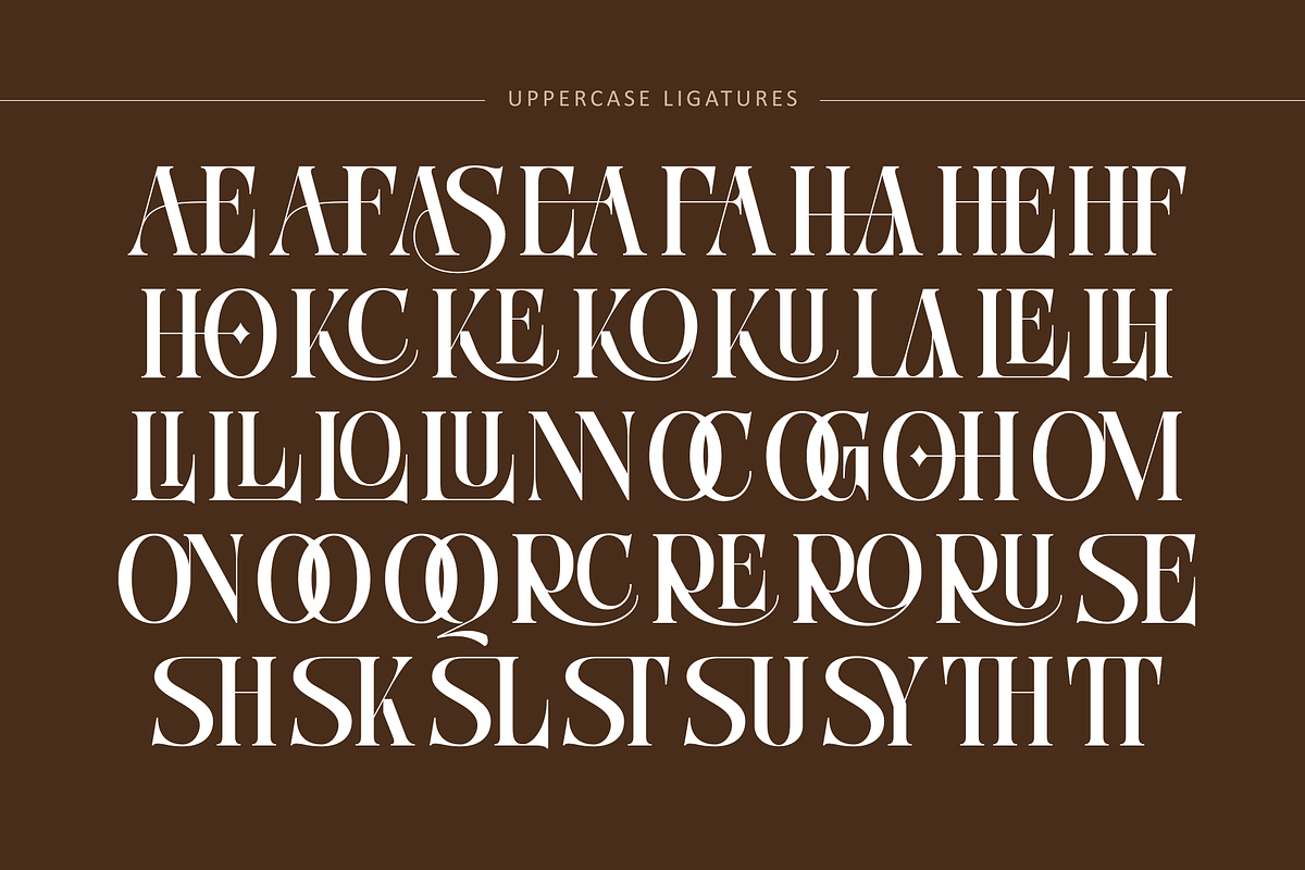 Bitho Luxury - Modern Logo Font, a Serif Font by Nirmana Visual (Photo 6 of 11)