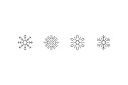 Creative snowflakes, an Outline Icon by popcic (Thumbnail 2 of 3)