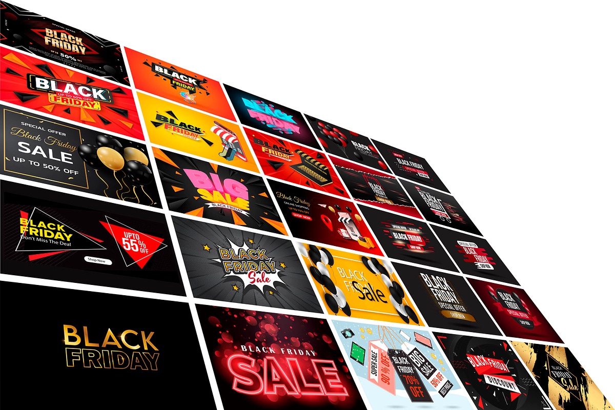 Black Friday Sale Banner Bundle, a Design Template by Digital Studio (Photo 3 of 4)